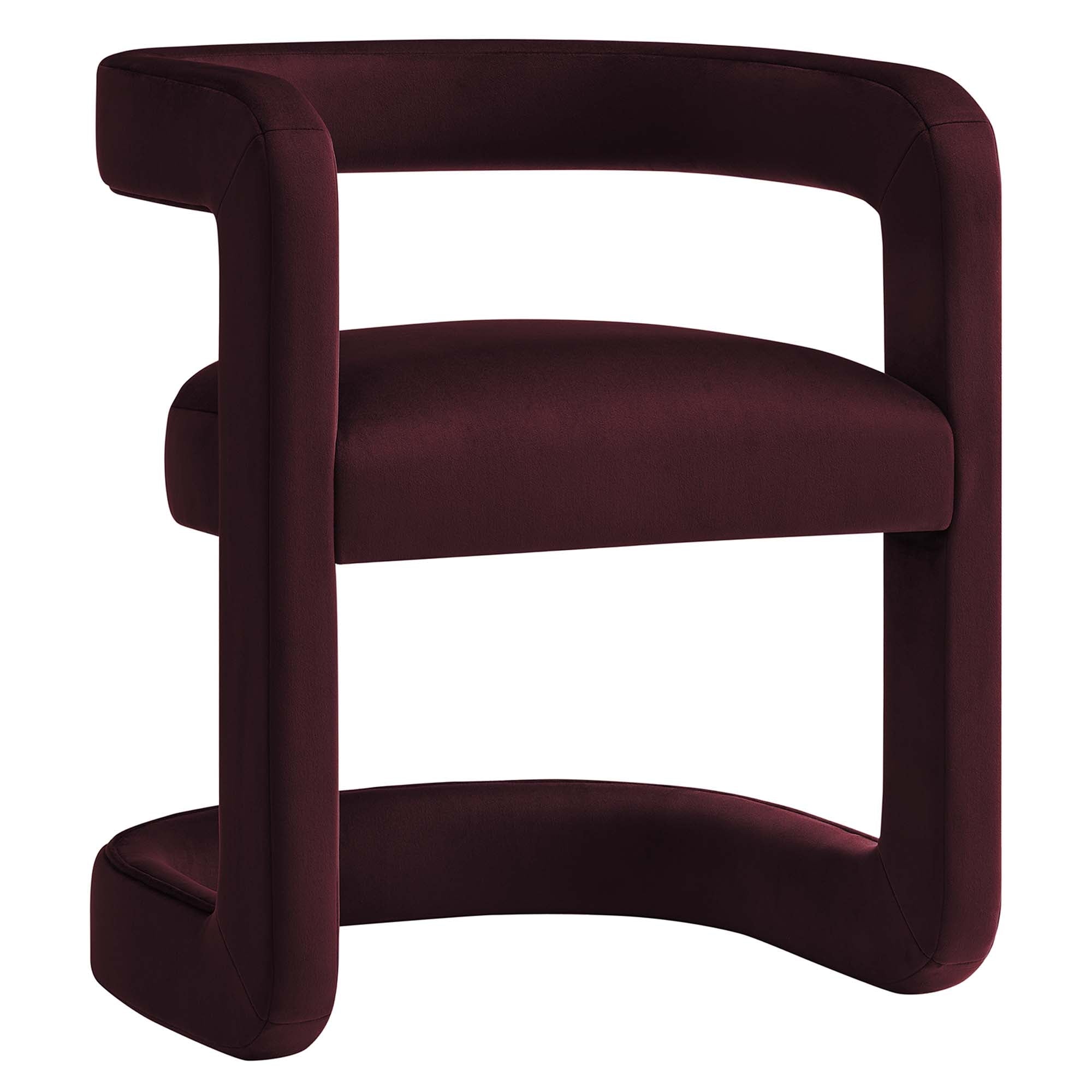 Winslow Velvet Barrel Accent Chair - From Where Finds - 