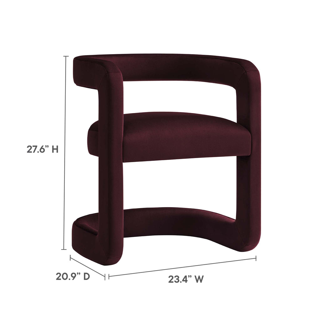 Winslow Velvet Barrel Accent Chair - From Where Finds - 
