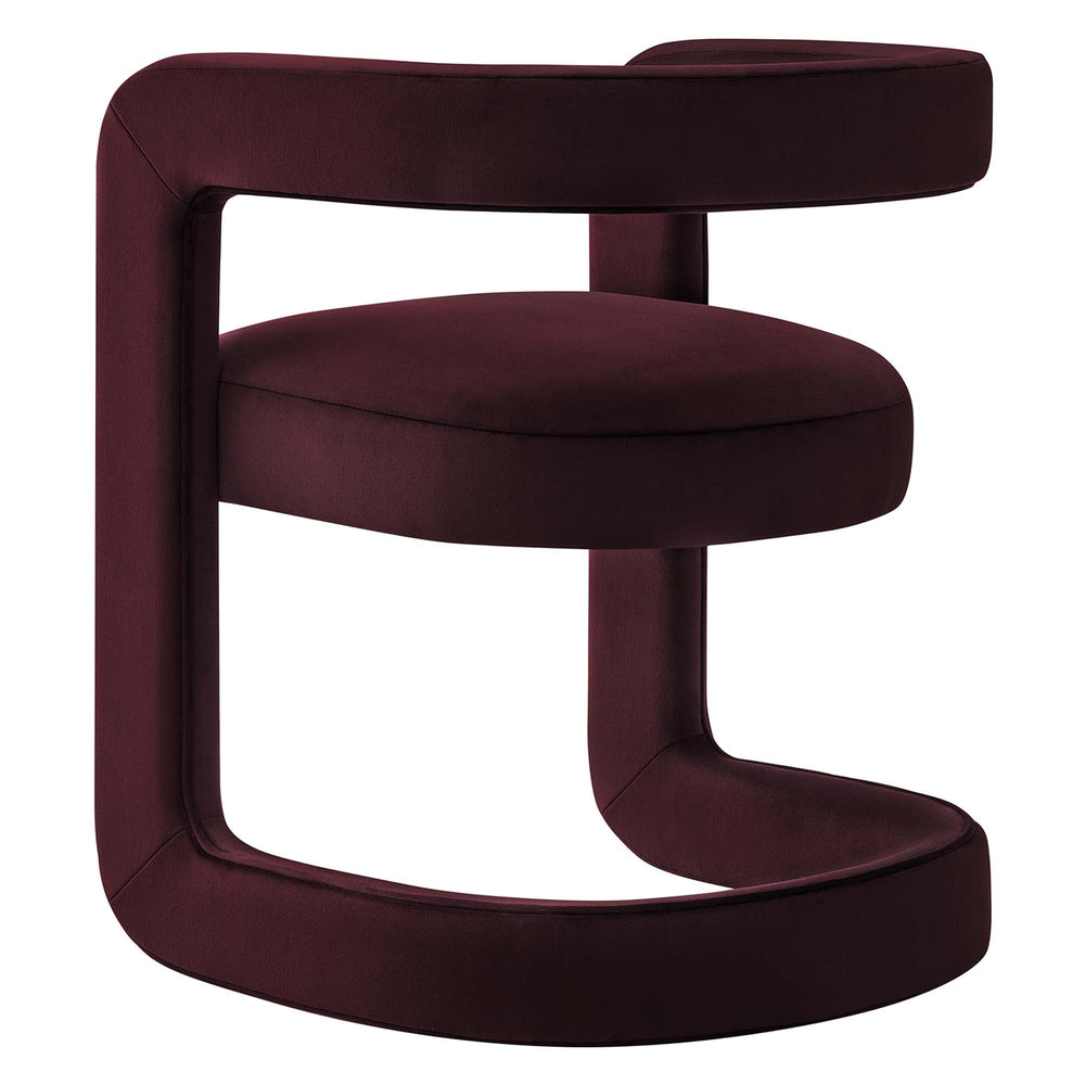 Winslow Velvet Barrel Accent Chair - From Where Finds - 