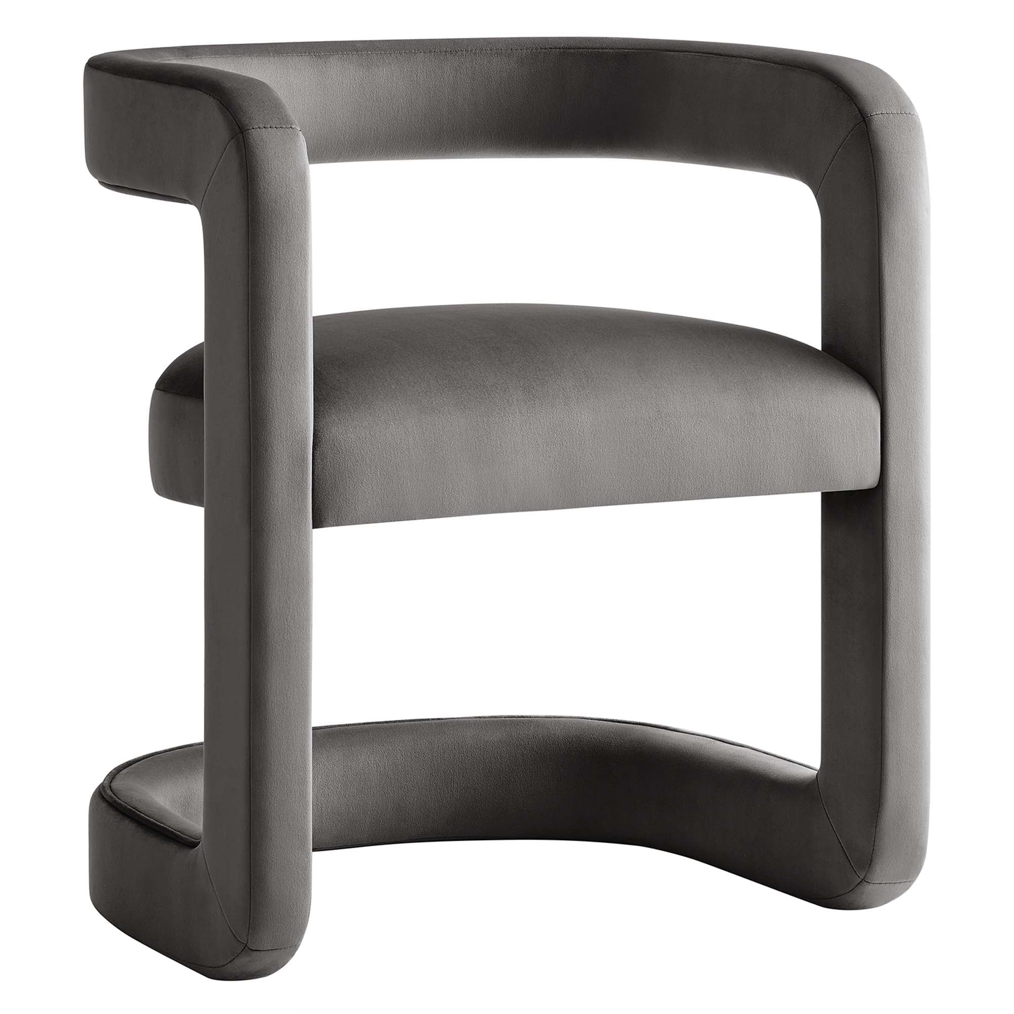 Winslow Velvet Barrel Accent Chair - From Where Finds - 