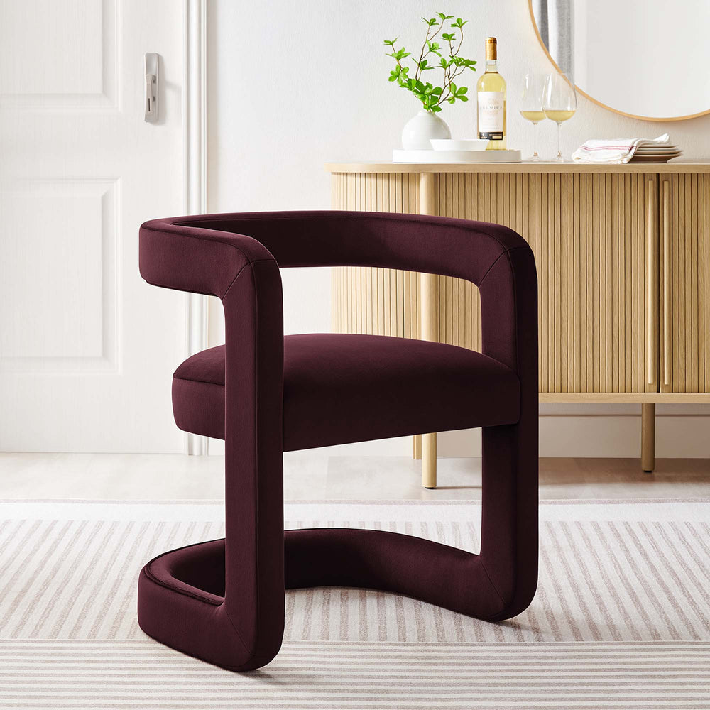 Winslow Velvet Barrel Accent Chair - From Where Finds - 