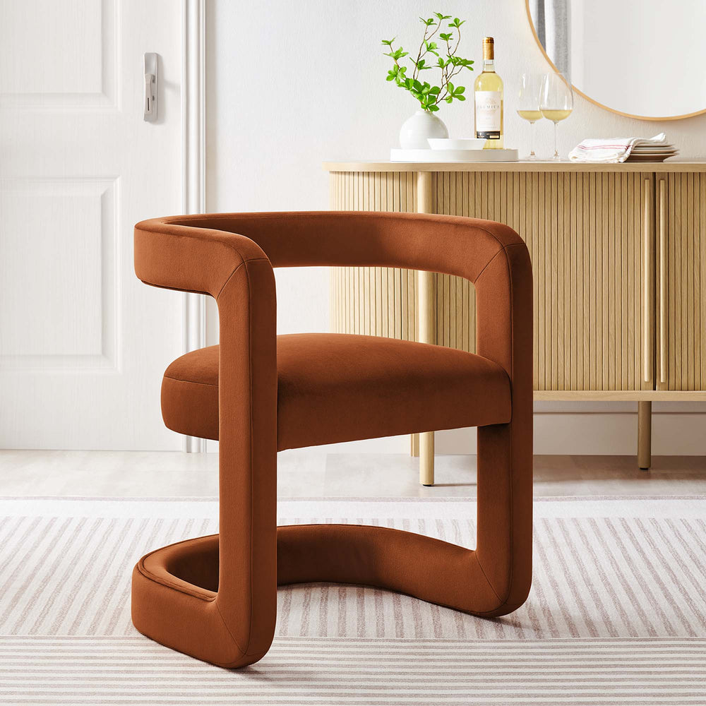 Winslow Velvet Barrel Accent Chair - From Where Finds - 