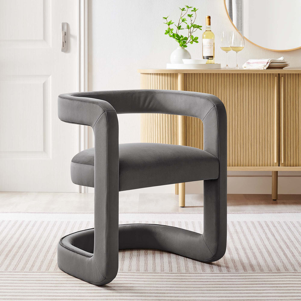 Winslow Velvet Barrel Accent Chair - From Where Finds - 