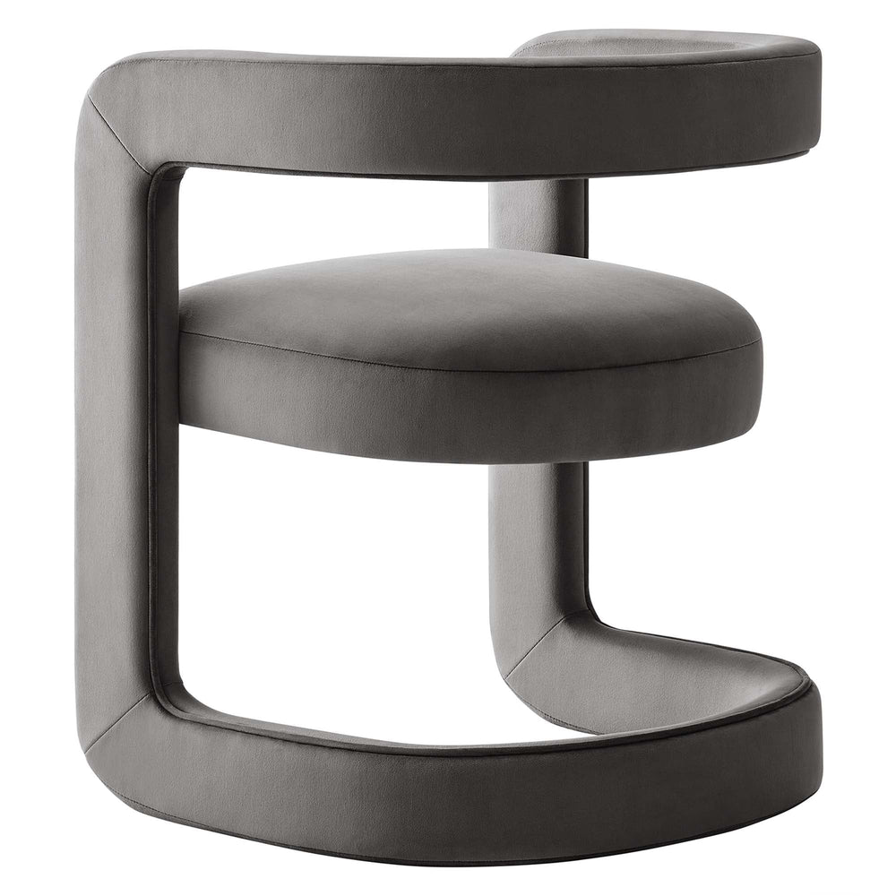 Winslow Velvet Barrel Accent Chair - From Where Finds - 