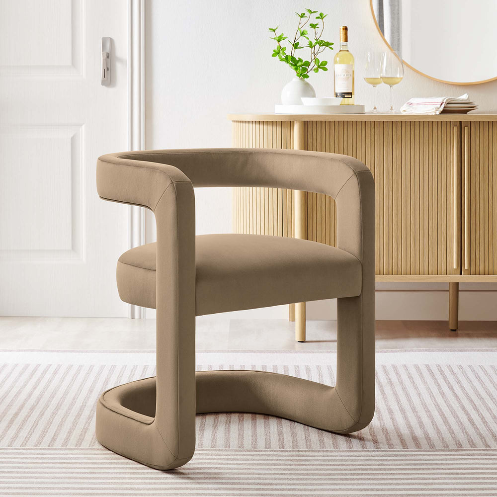 Winslow Velvet Barrel Accent Chair - From Where Finds - 