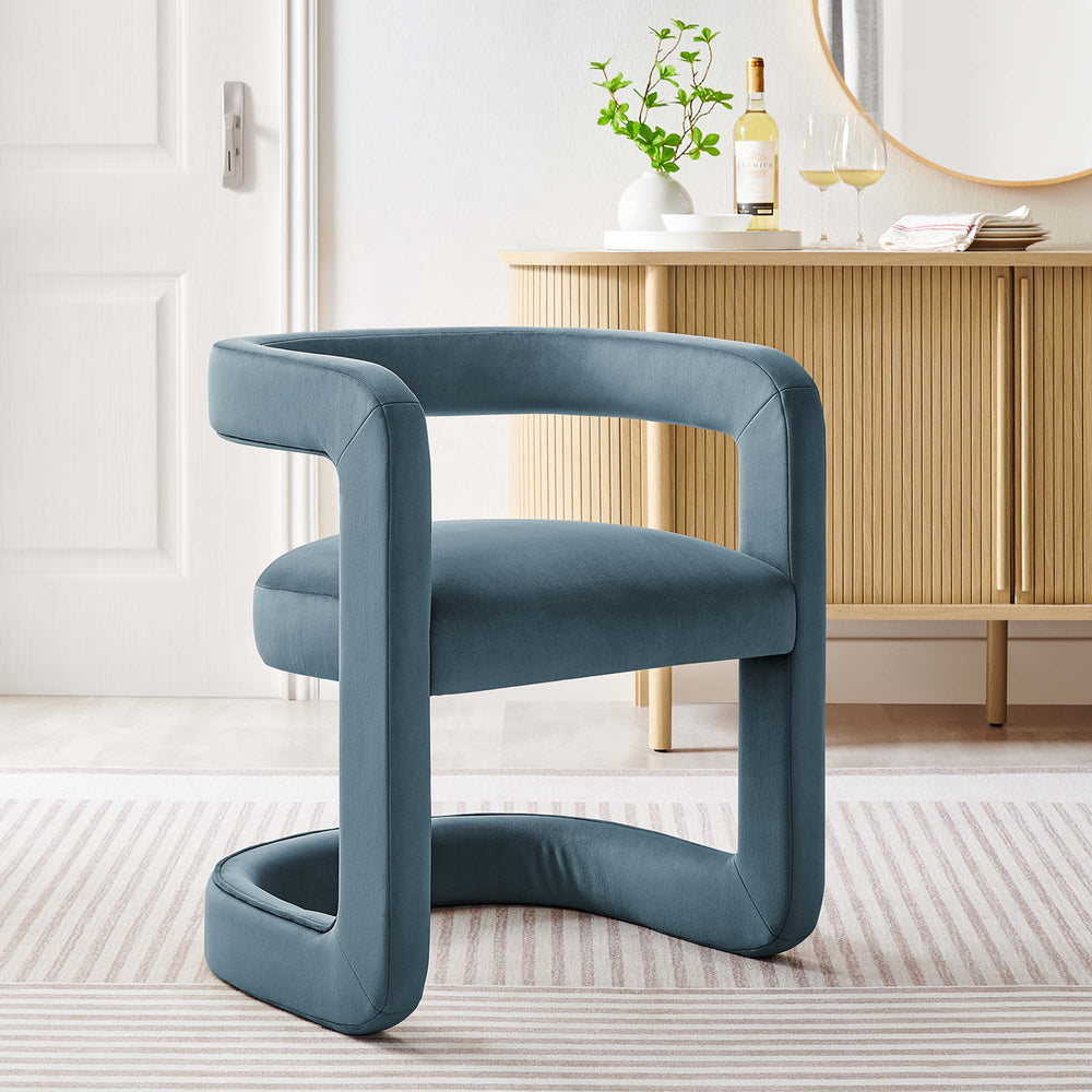 Winslow Velvet Barrel Accent Chair - From Where Finds - 