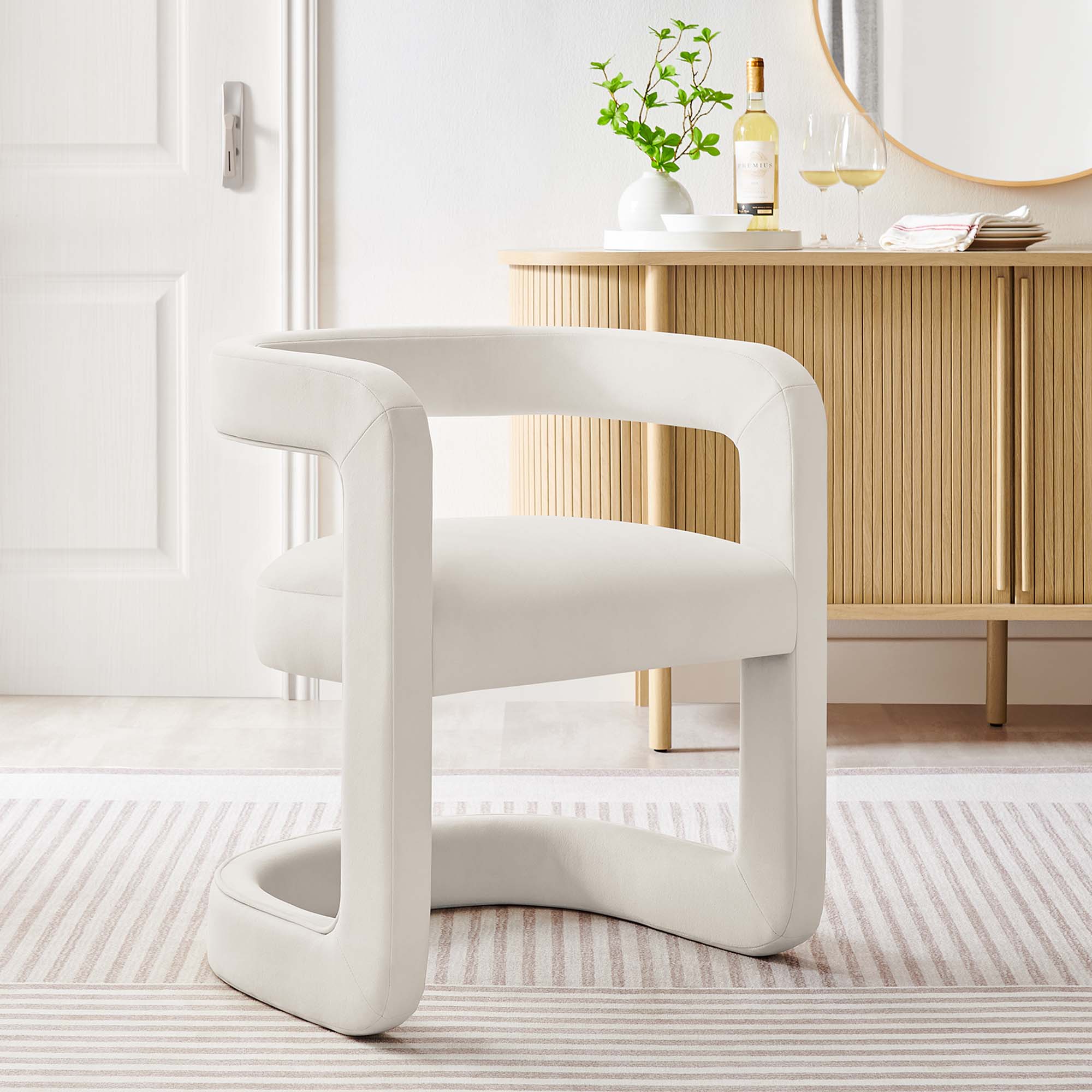 Winslow Velvet Barrel Accent Chair - From Where Finds - 