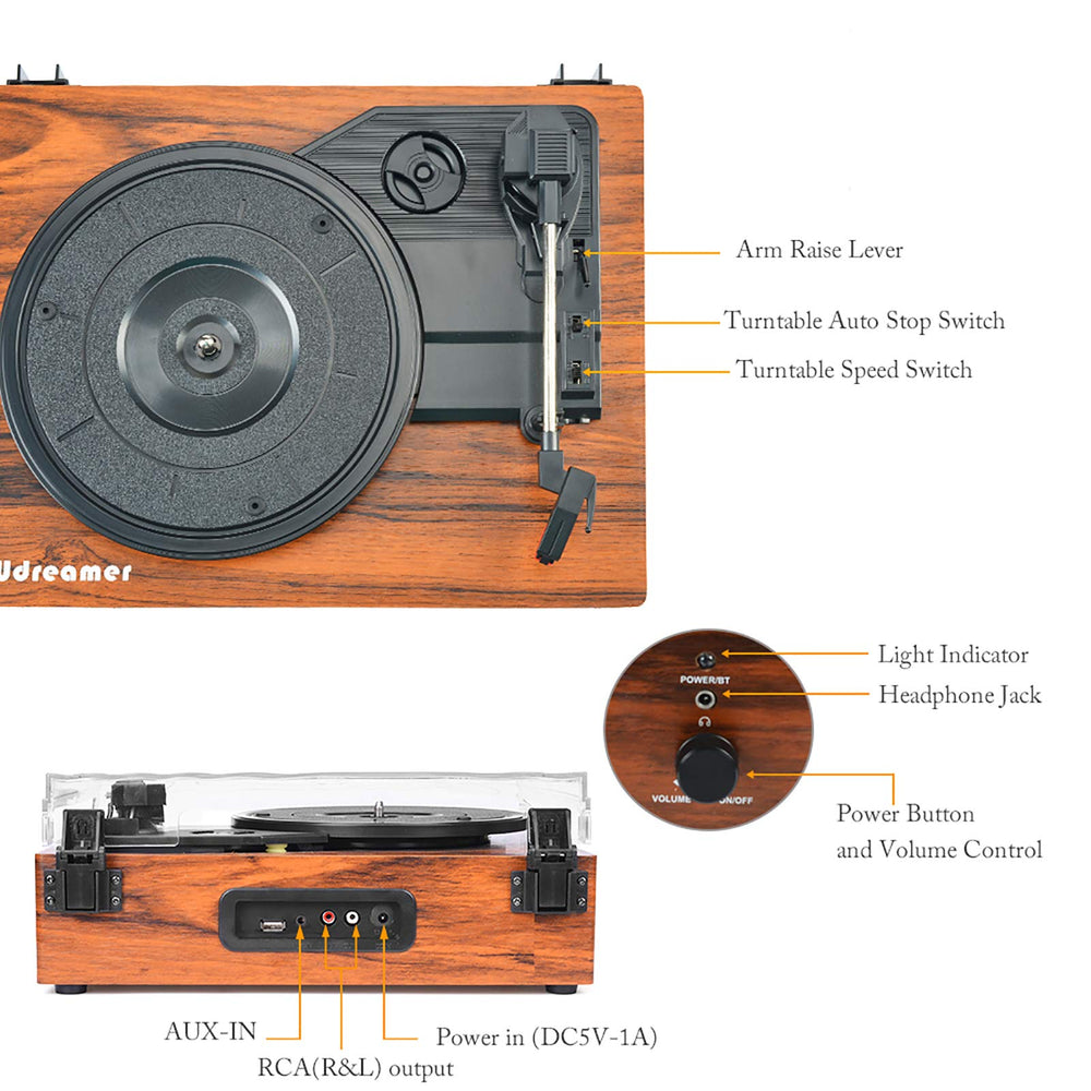 Wireless Vinyl Record Player - From Where - 
