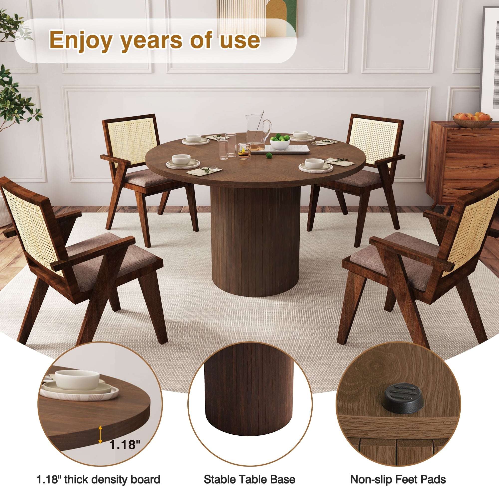 Wirrytor Round Dining Table - From Where - 