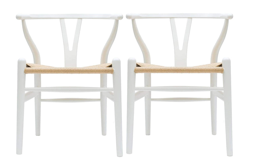 Wishbone Wood Armchairs (Set of 2) - From Where - 