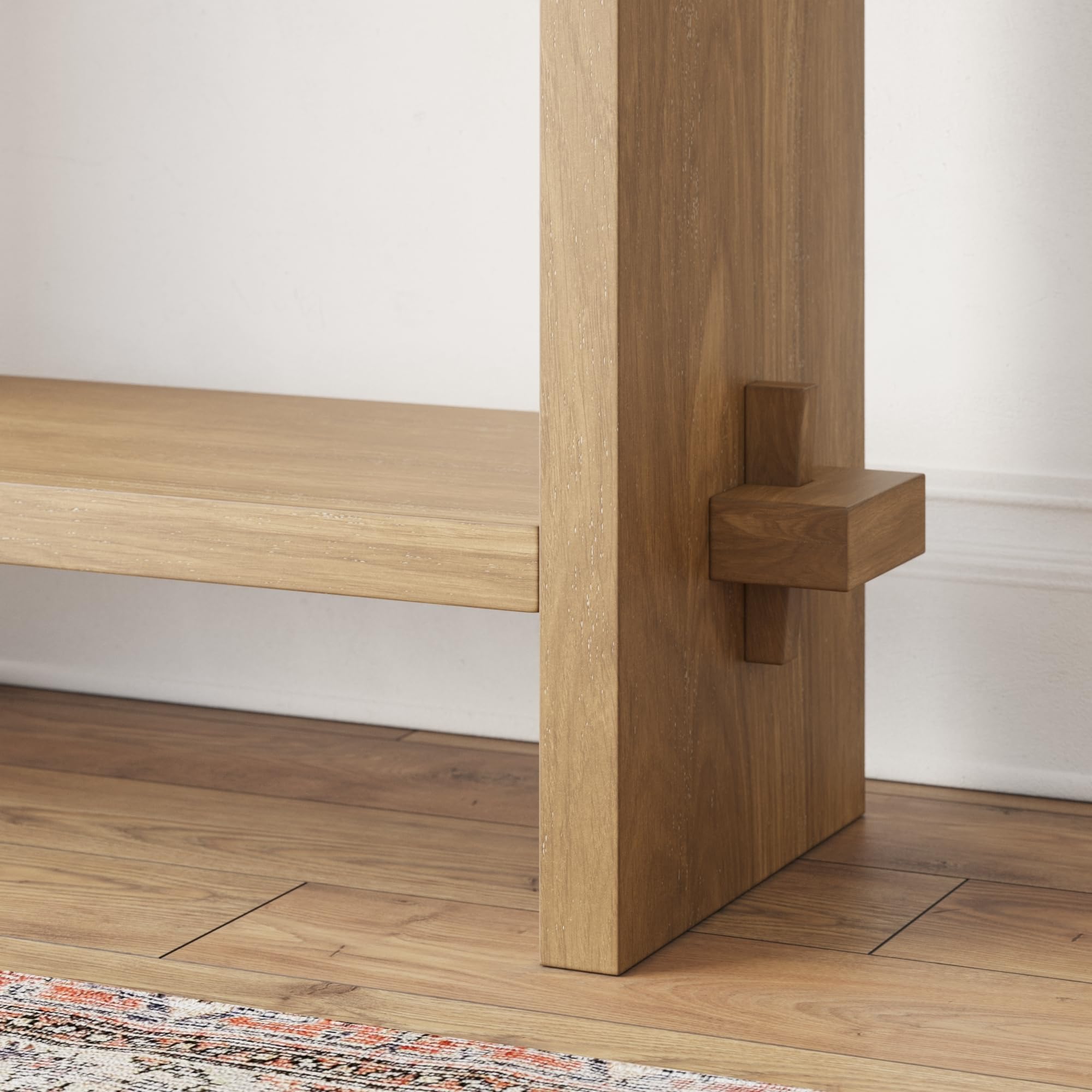 Wood Accent Storage Console Sofa Table - From Where - 