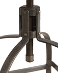 Wood and Metal Adjustable Swivel Stool - From Where - 