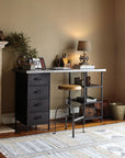 Wood and Metal Adjustable Swivel Stool - From Where - 