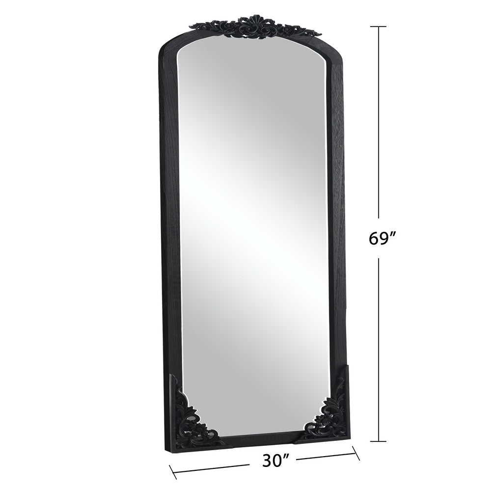 Wood Arched Standing Mirror Wall Mirror - From Where - 