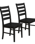 Wood Armless Dining Chairs (Set Of 2) - From Where - 