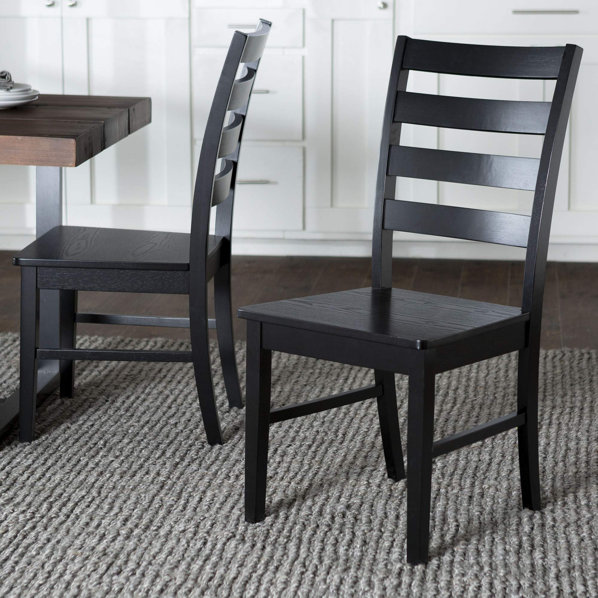 Wood Armless Dining Chairs (Set Of 2) - From Where - 