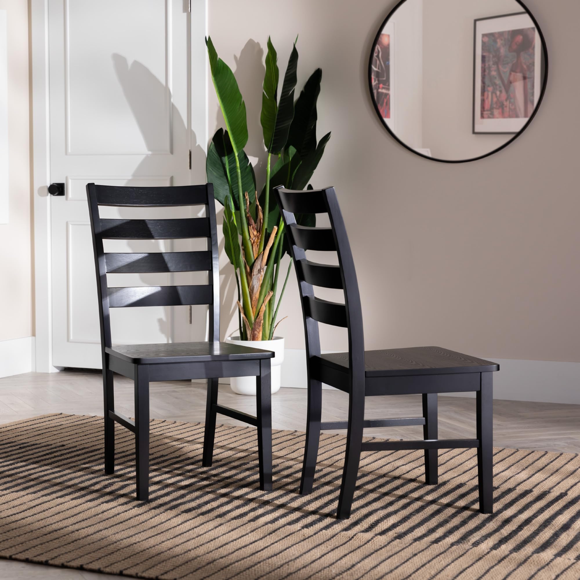 Wood Armless Dining Chairs (Set Of 2) - From Where - 