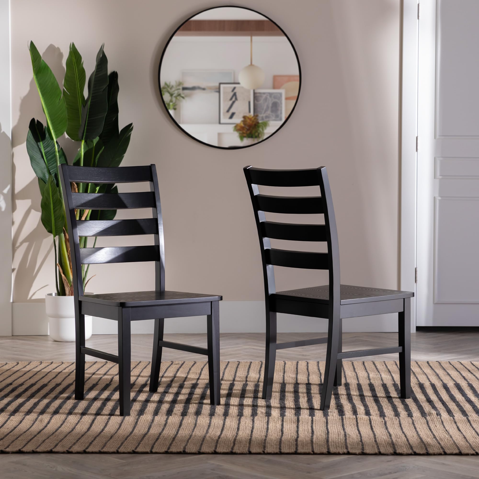 Wood Armless Dining Chairs (Set Of 2) - From Where - 