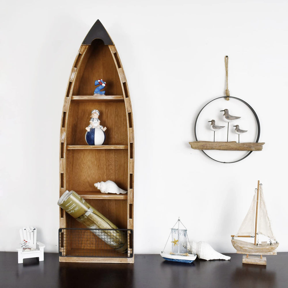 Wood Boat Shelf - From Where - 