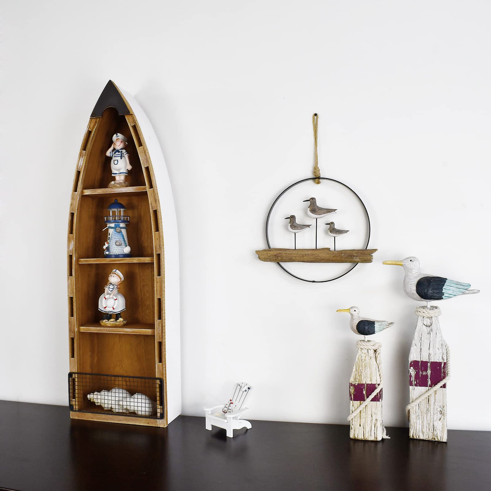 Wood Boat Shelf - From Where - 