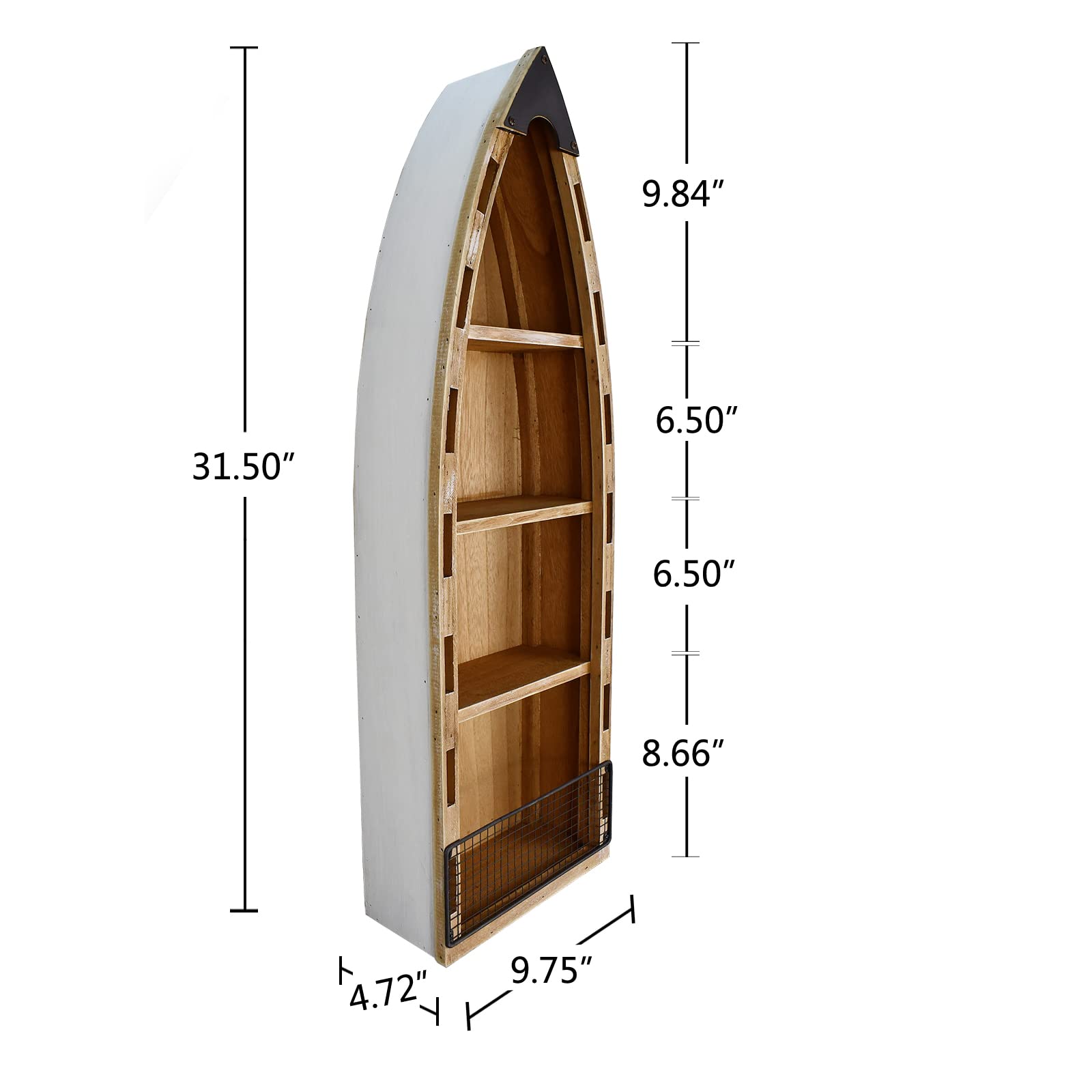 Wood Boat Shelf - From Where - 