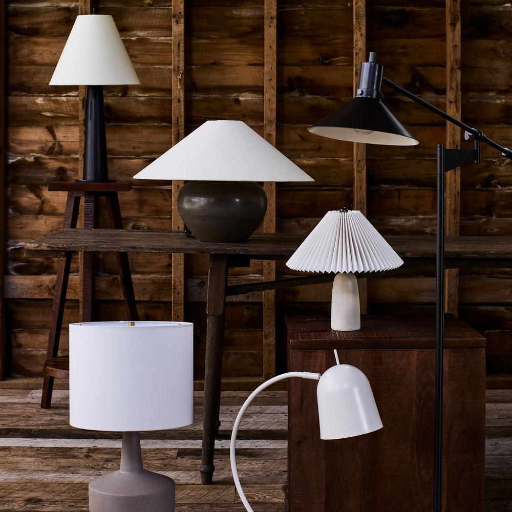Wood &amp; Ceramic Table Lamp (22") - From Where - Living Room