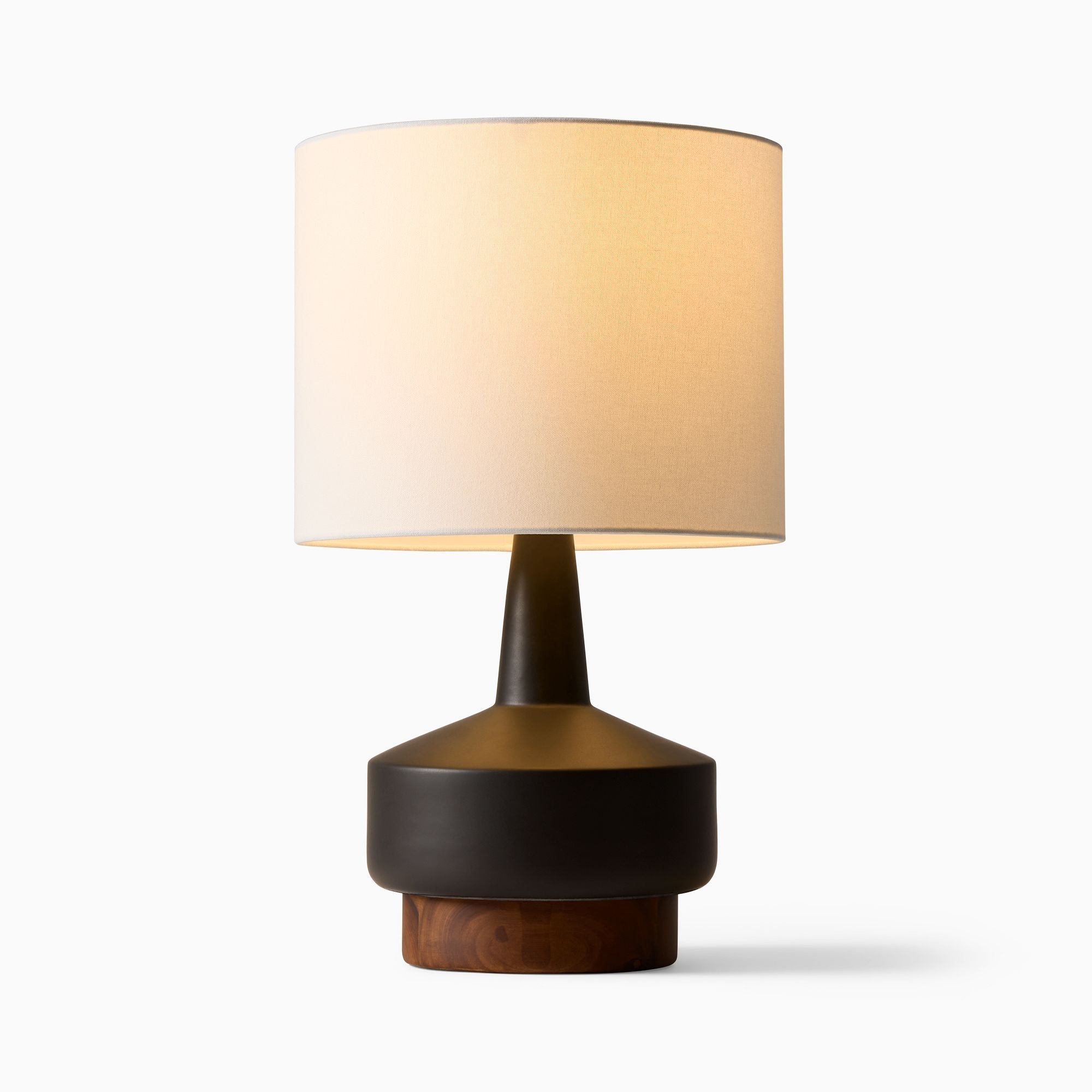 Wood & Ceramic Table Lamp - From Where - Living Room
