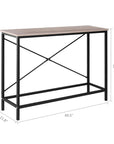 Wood Console Sofa Side Table - From Where - 