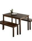 Wood Dining Table 2 Benches - From Where - 