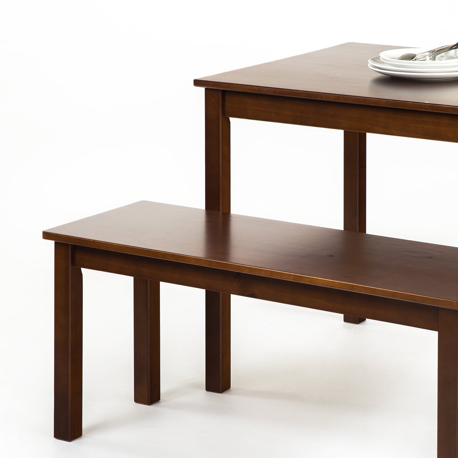 Wood Dining Table 2 Benches - From Where - 