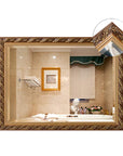 Wood Frame Retro Hanging Accent Mirror - From Where - 