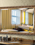 Wood Frame Retro Hanging Accent Mirror - From Where - 