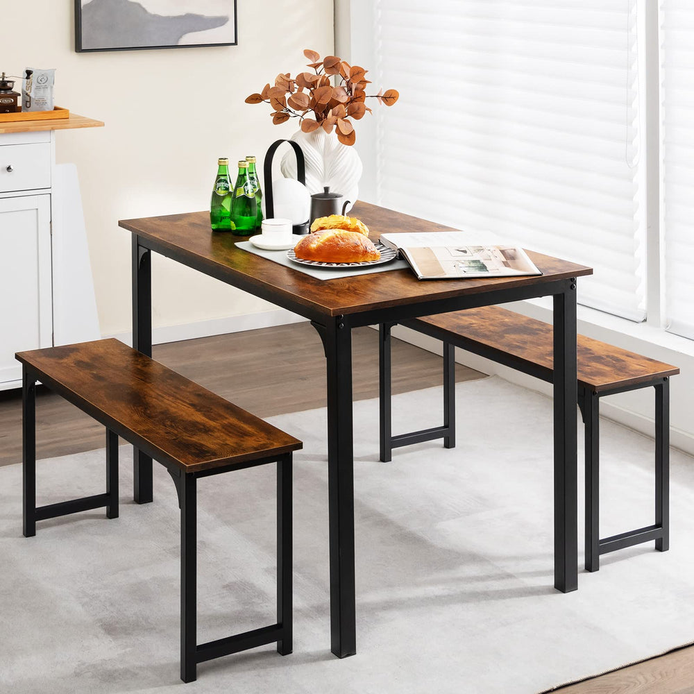 Wood Kitchen Dining Table Set - From Where - 