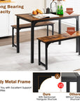 Wood Kitchen Dining Table Set - From Where - 