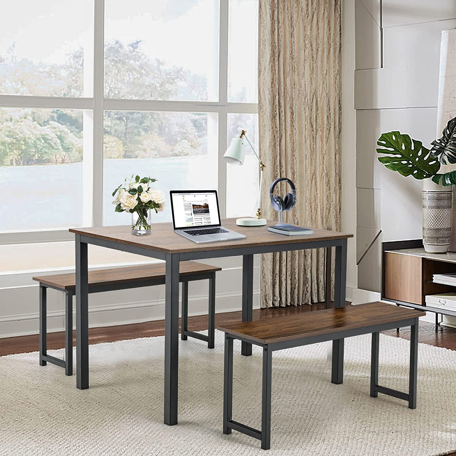 Wood Kitchen Dining Table Set - From Where - 