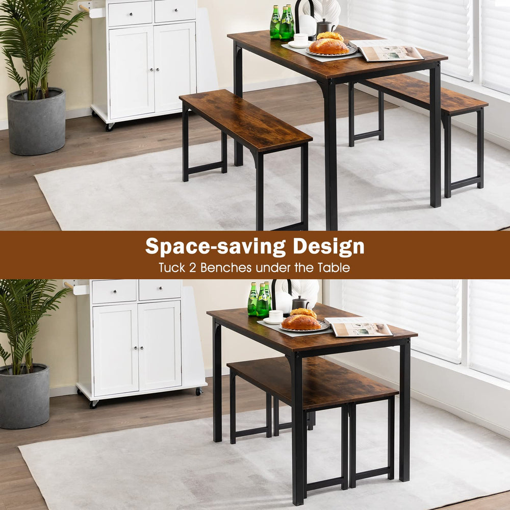 Wood Kitchen Dining Table Set - From Where - 