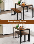Wood Kitchen Dining Table Set - From Where - 