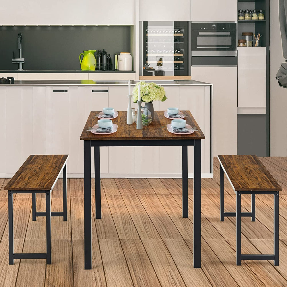 Wood Kitchen Dining Table Set - From Where - 