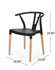 Wood Leg Dining Chairs (Set of 2) - From Where - 