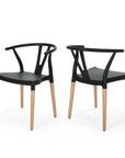 Wood Leg Dining Chairs (Set of 2) - From Where - 