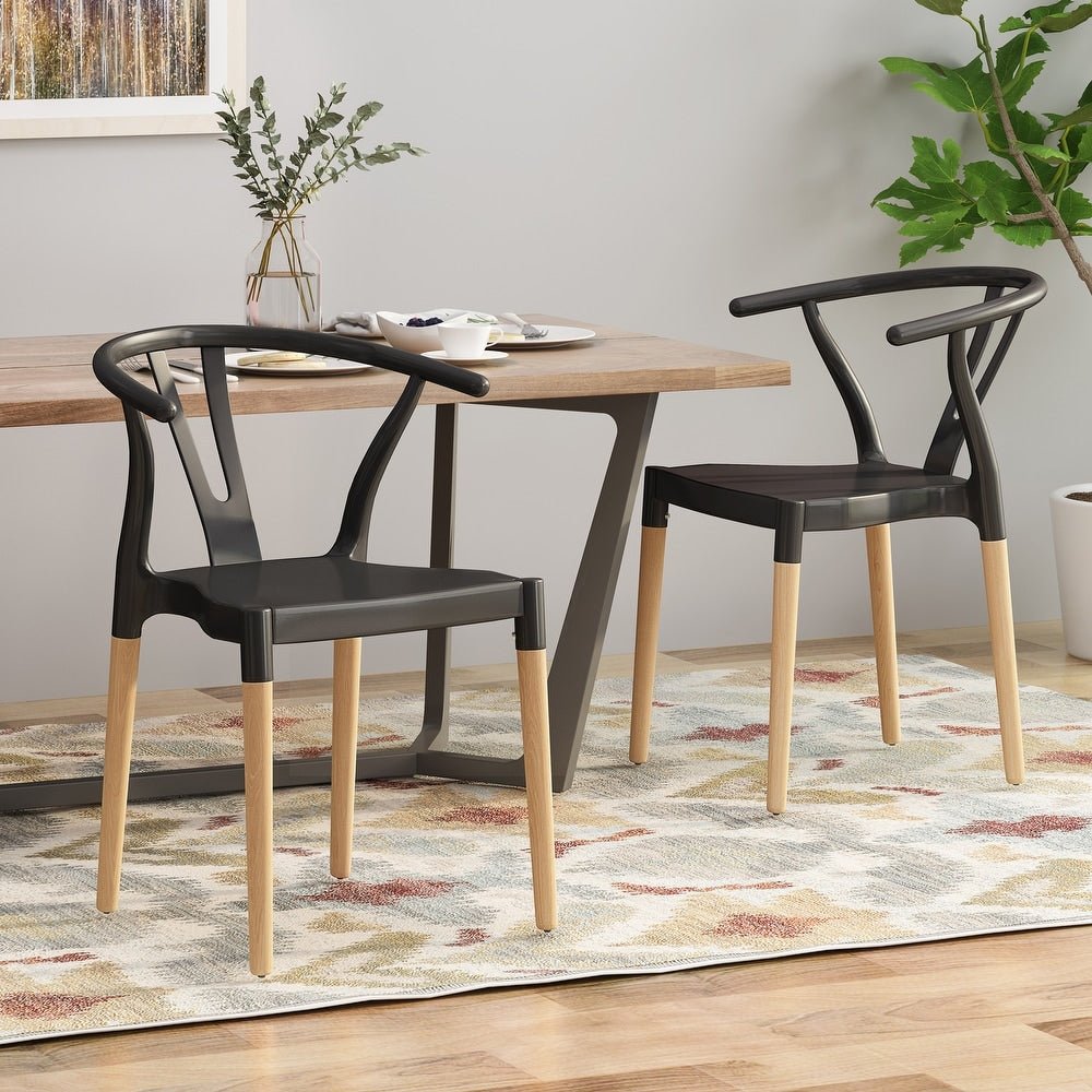 Wood Leg Dining Chairs (Set of 2) - From Where - 