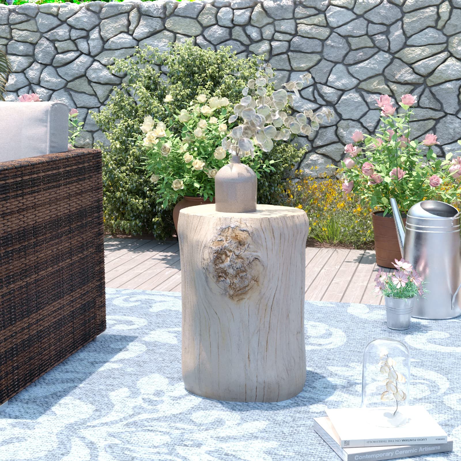 Wood - Look Accent Side Table - From Where - 