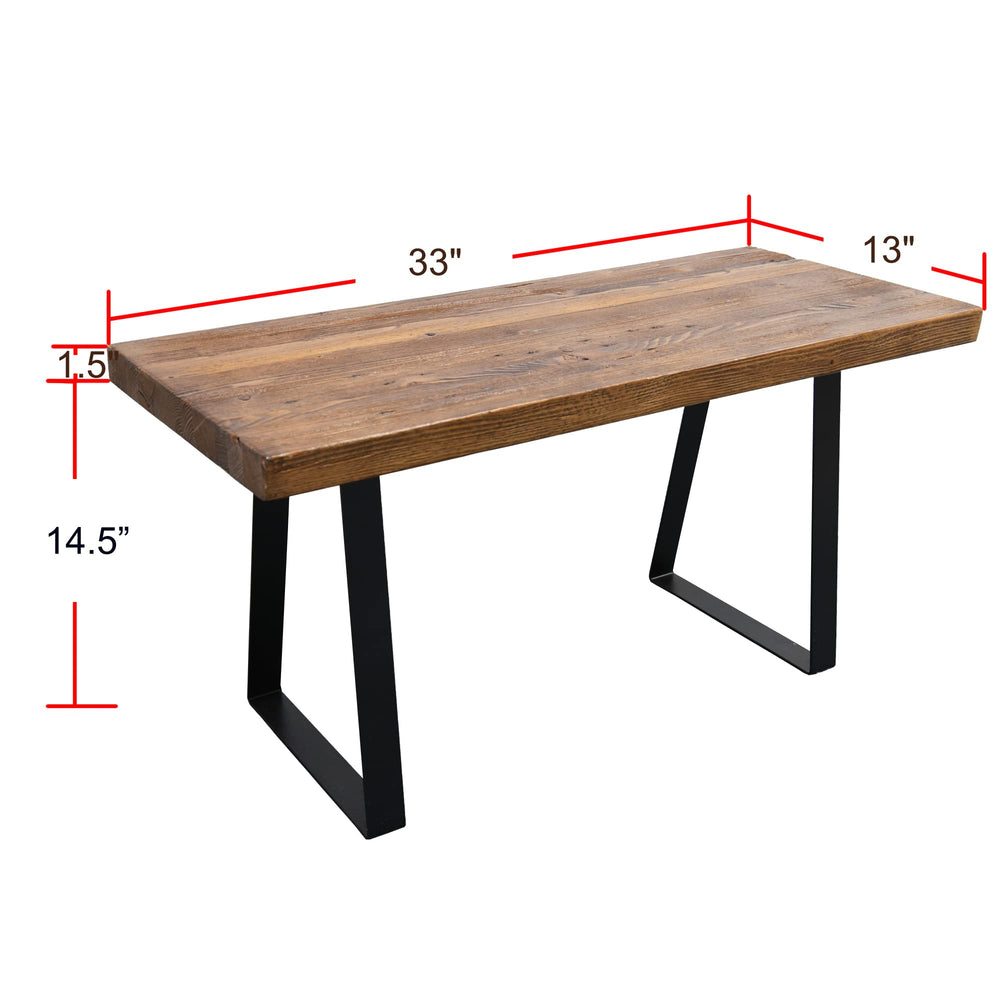 Wood Rectangle Entryway Bench - From Where - 