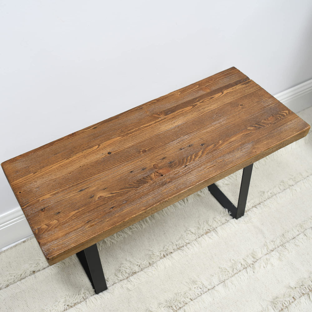 Wood Rectangle Entryway Bench - From Where - 