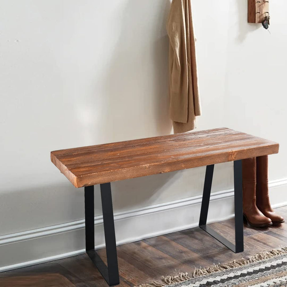 Wood Rectangle Entryway Bench - From Where - 
