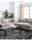 Wood Rectangle Glass Coffee Table - From Where - 