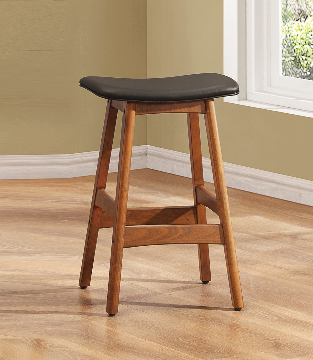 Wood Walnut Counter Stools (Set of 2) - From Where - 