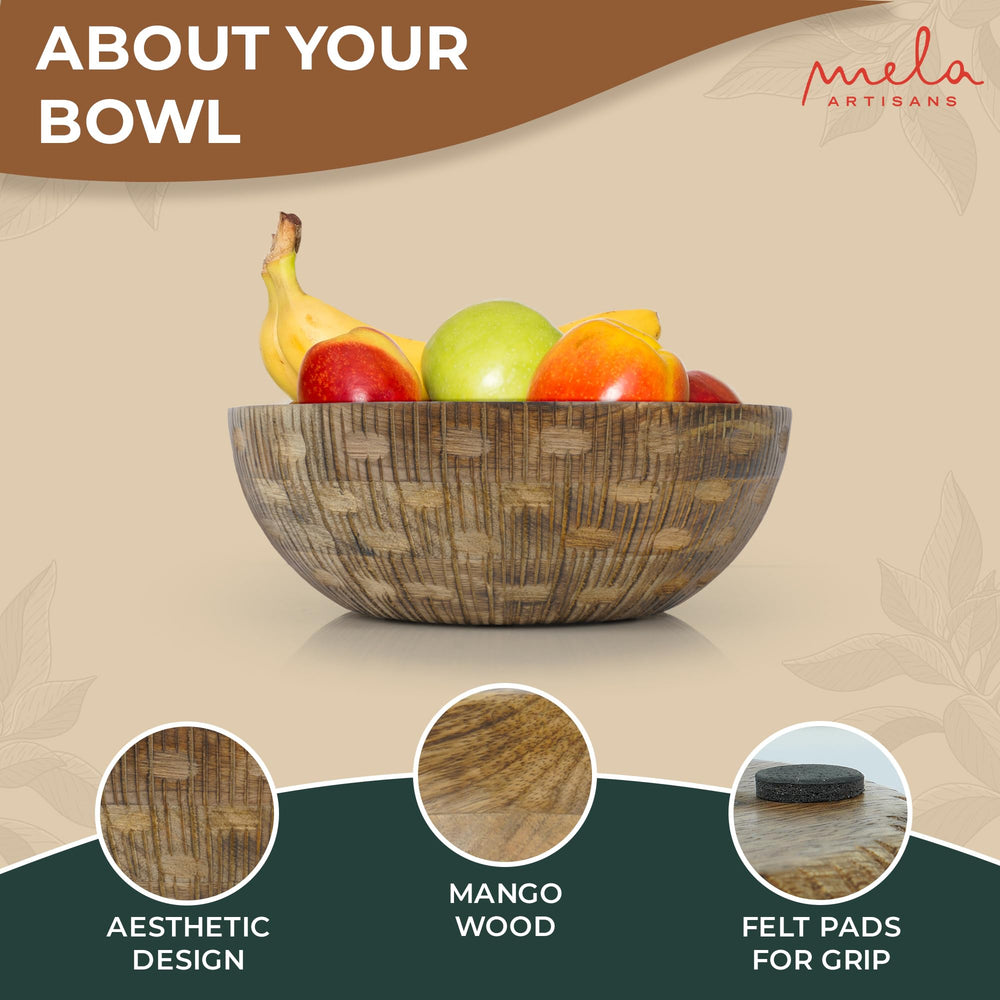 Wooden Fruit Bowl - From Where - 