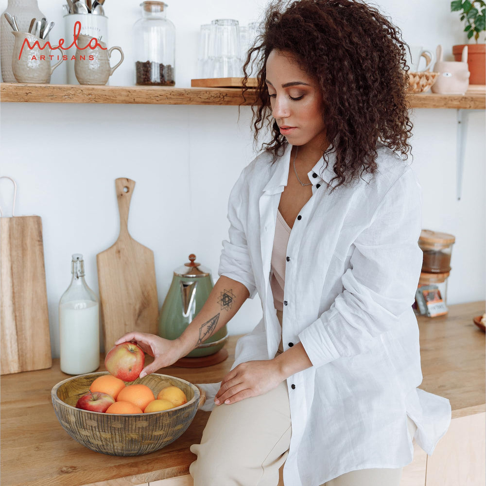 Wooden Fruit Bowl - From Where - 