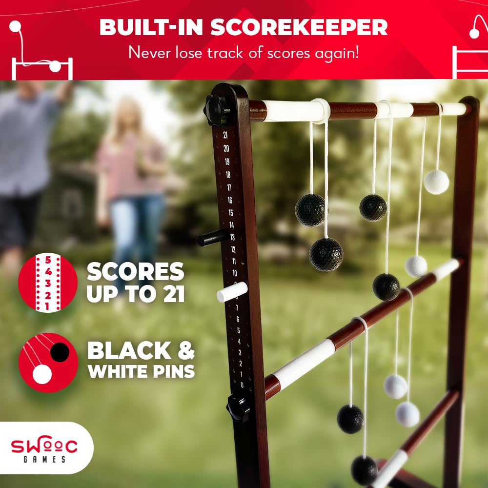 Wooden Ladder Ball Game Set - From Where - 